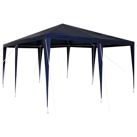 Tente de fête Bleu et Blanc 400 x 400 x 266 cm CFW701592 (1/5)