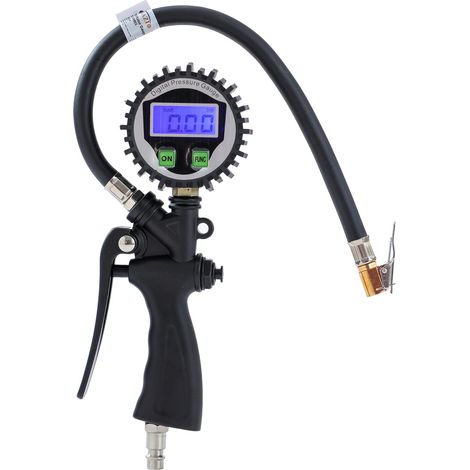 Manomètre numérique de pression des pneus avec écran LCD, 230 psi, pompe à pneus, pistolet de gonflage, manomètre, compresseur pour voitures, fourgonnettes, camping-cars, vélos, outils pour pneus (1/5)