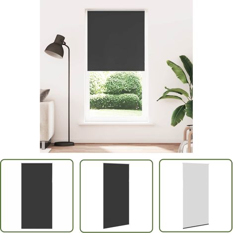 vidaXL Verdunkelungsrollo Schwarz 100x230 cm Stoffbreite 95,7cm (1/5)
