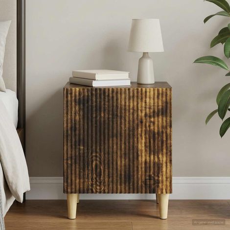 Armadio da Notte Rovere Fumo 43 x 34,5 x 50 cm vidaXL (1/5)