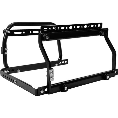 Caballete lateral para motocicleta, acero al carbono duradero, compatibilidad universal, soporte para tubo de escape recto (1/2)
