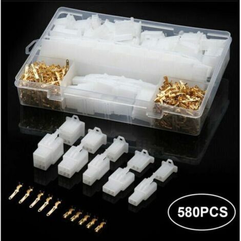 580Pcs Voiture Moto 50Sets Electrique 2.8Mm 2 3 4 6 9 Broche Fil Cable Connecteur Borne Avec Boite De Rangement