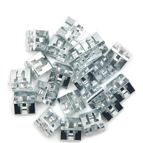 20pcs Universal Car Console Dash Trim Metal Retainer Clips Rivets Item Replacement (1/4)