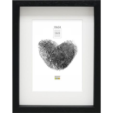 Cadre Bois Noir pour Objets Format 18x24cm S223K2P1 (1/5)