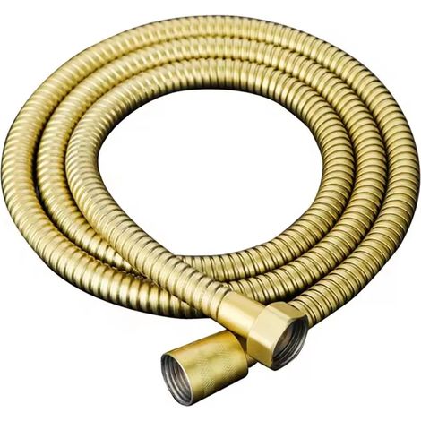 (Tuyau doré de 1,5 m) Pommeau de douche doré à grand débit et à large panneau amélioré, pommeau de douche multifonction réglable, douchette à main haute pression et économique en eau (1/5)