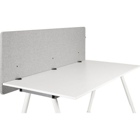 [NEUWERTIG] B-Ware Hjh Office Akustik Tischtrennwand Flexmiut D 180 Cm Hellgrau Trennwand Bürow353