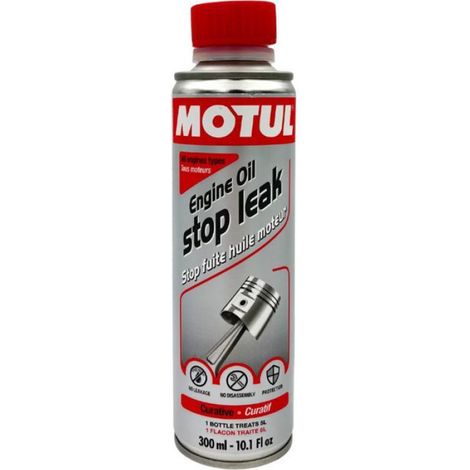 Stop Fuite Huile Moteur - Compatible Essence Diesel 4 Temps - Pour Joints Et Durites - 300 ml