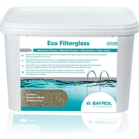 BAYROL Ecofilterglass Filtermedium, Recyclingglasgranulat, 20 kg BAYROL