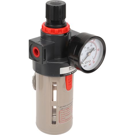 Filtre régulateur d'air comprimé G1/4 60 ml alliage aluminium séparateur eau-huile pour compresseur (1/5)