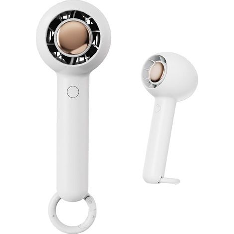 Mini Ventilateur Portable Turbo – Sans Lames USB Rechargeable Silencieux – Appareil Bureau ,École – Blanc (1/5)