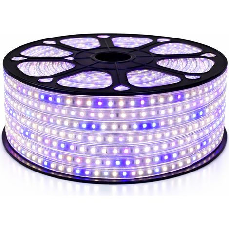 Sysled – Ruban LED horticole 50 mètres – Spectre optimisé pour photosynthèse – Étanchéité IP68 – 1080 lumens par mètre – 11W pour cultures intérieures