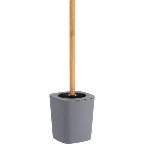 Toilettenbürste rubber + abs und bambusstab - grau - Tendance (1/2)