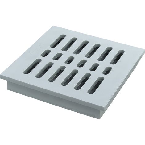Grille 4956-551 en plastique gris de 150 mm