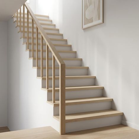 vidaXL Nez de marche 8 pièces 110 x 25 x 2 cm Blanc (1/5)