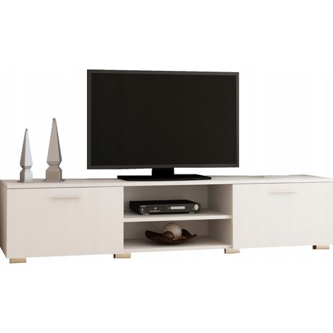 Moderno e bellissimo TAVOLO TV 150 BIANCO ROMA (1/4)