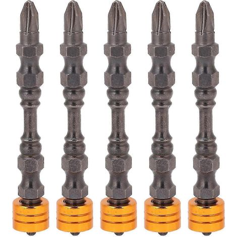 Jeu de 5 embouts de tournevis magnétiques de 65 mm de type D pour tournevis électrique (1/5)