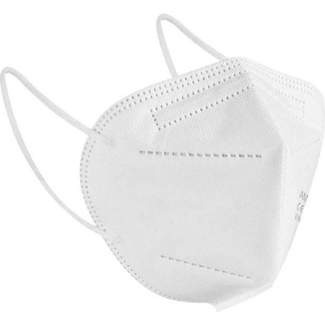 Boite de 20 masques pliables jetables FFP2 NR sans valve BFE 95 % - MASQUES11