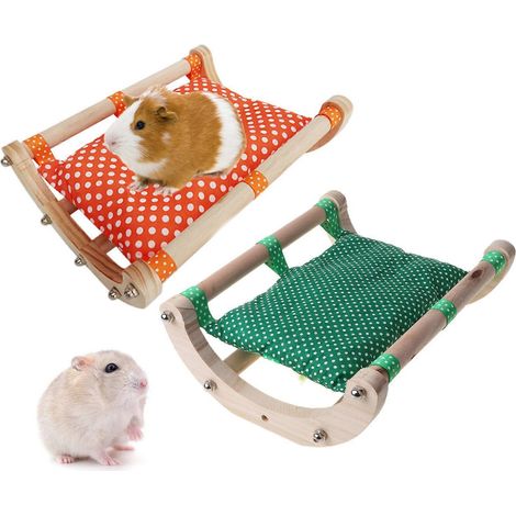 Lit pour cochon d'Inde, nid chaud pour hamster, maison pour animal de compagnie, jouets pour cochon d'Inde, canapé de couchage (1/4)