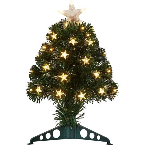 Luca Lighting Sapin de Noël artificiel Blanc chaud H45xl25xL25cm (1/5)