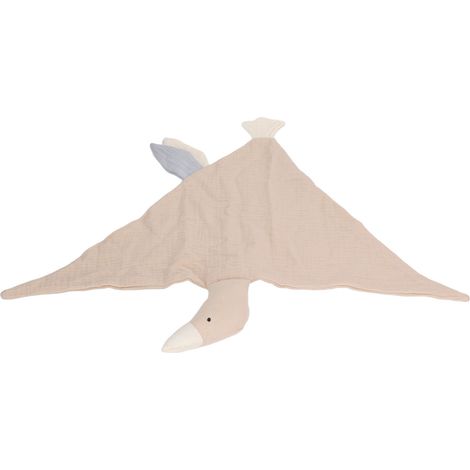 Couverture bébé toute douce en forme d'oie, en coton doux et respirant, adorable pour les nouveau-nés, de couleur kaki. (1/5)