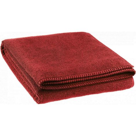 Drap de douche coloris Géranium serviette de bain pour salle de bain 70 x 130 cm - PANGIVO