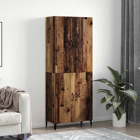 vidaXL Highboard 2 pcs Altholz Holzwerkstoff (1/5)
