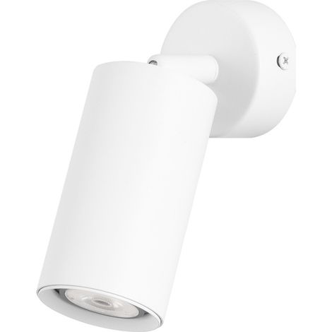 Forlight Era - Applique Murale Intérieure pour Ampoule Gu10. Diamètre 7cm. Structure en Aluminium. Coloris Blanc (1/2)