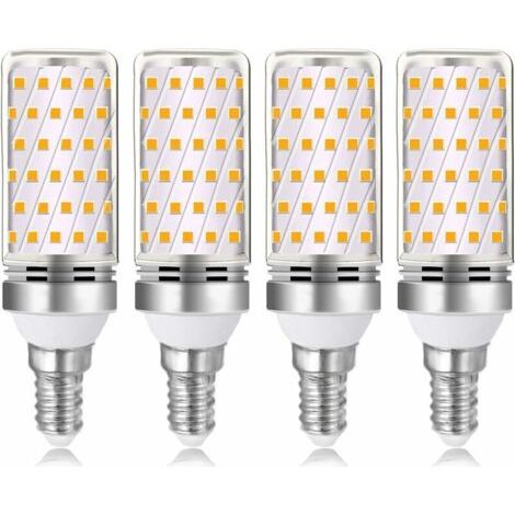 E14 16W LED-Lampe, Warmweiß 3000K, 1600lm, entspricht einer E14 100W/120W Halogenlampe, 230V Wechselstrom, nicht dimmbar, 4er-Pack