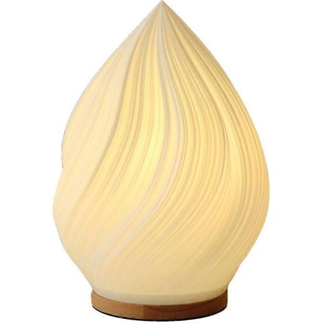 Tischleuchte im Vintage-Stil, gestreift, dimmbar, originell, fürs Schlafzimmer, kleines Nachtlicht, Nachttischlampe E (1/5)