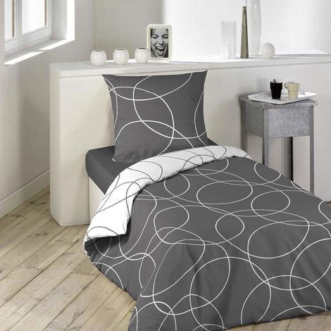 Bettwäsche Bettbezug, Polyester, Mehrfarbig, 200 x 140 cm - Douceur d'intérieur (1/4)