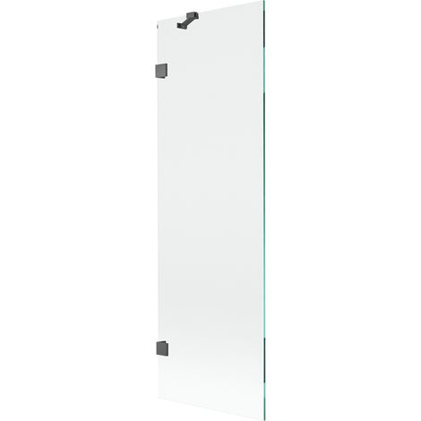 Mexen Lunar Badewannen-Faltwand 1-flügelig 60 x 150 cm, transparent, gebürstetes Gun Grau - 897-060-000-66-00 (1/5)