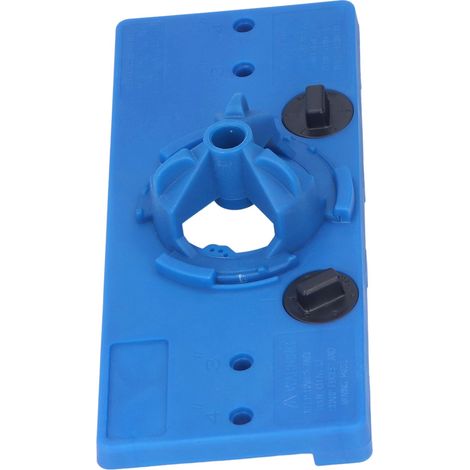 35-mm-Schlagbohrer, Bohrschablone für Scharniere, Bohrhilfe, Holzmeißel, Körner, Ausrichthilfe, Blau (1/5)