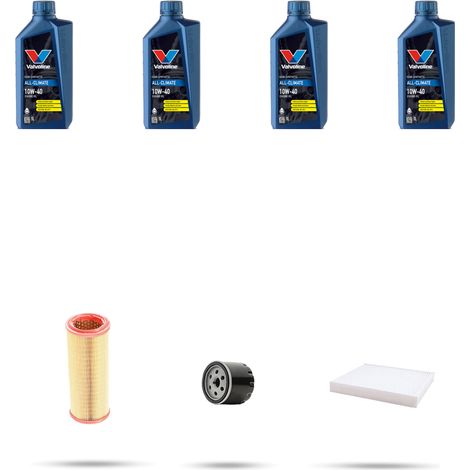 Kit tagliando 3 FILTRI e 4L OLIO compatibile con Fiat Punto II 1.8 16v 96kw dal 1999 (1/5)