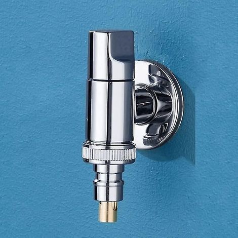 Robinet d'arrêt d'eau automatique, robinet en laiton pour machine à laver, robinet pour salle de bain/buanderie, robinet pour machine à laver (1/5)