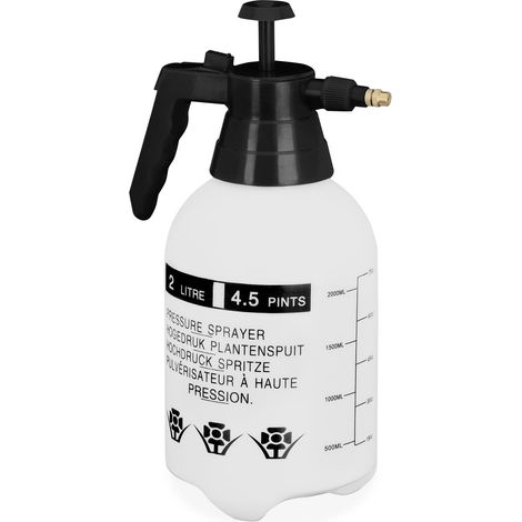 Pulverizador a presion 2 litros color negro (1/2)