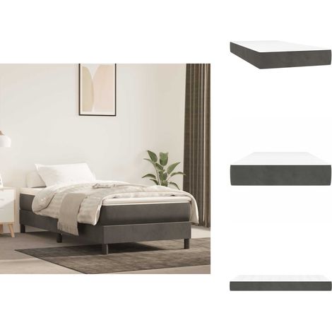 Matelas de lit à ressorts ensachés 80x210x20 cm velours - Matelas À Ressorts Ensachés - Matelas À Ressorts Ensachés - Matelas - Meuble De Chambre À Coucher (1/5)