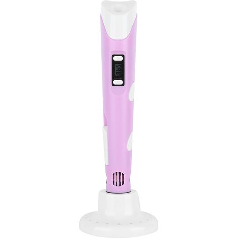 Stylo 3D professionnel avec écran OLED, compatible PLA et ABS, pour l'impression DIY, pour adolescents et adultes, prise UE, 100-240 V, rose (1/5)