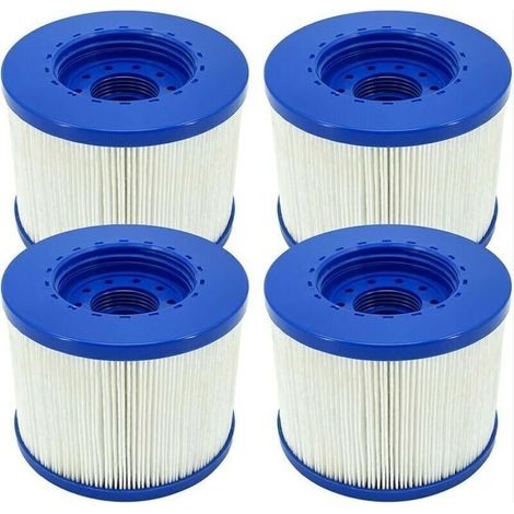 Cartouche de filtre spa gonflable – 4 pièces, diamètre 60 mm, compatible Cosy Spa & Clever Spa, sans vis, pour filtration efficace (1/4)