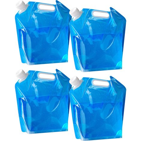 Conteneur à eau étanche pour trousses d'urgence, sac à eau pliable en plastique transparent de qualité alimentaire, portable et polyvalent.-AquaForge (1/5)