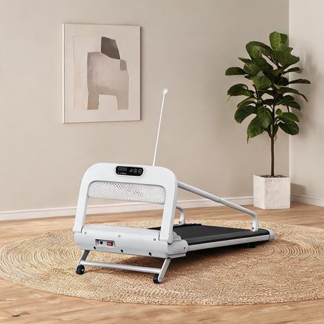 Tapis de course coloris noir blanc en acier 125,5 x 56 x 96 cm (1/5)