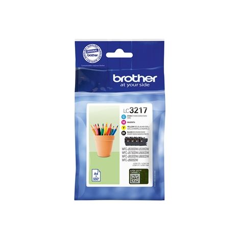 TIN Brother Tinte LC-3217VALDR Value Pack (BK(C/M/Y)