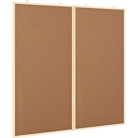 Tablero de corcho Manual Marrón 100 x 1.4 x 100 cm vidaXL