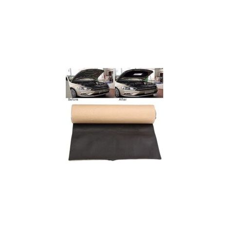 Tapis Amortisseur D'isolation Phonique Voiture,Bruit Voiture Insonorisant Insonorisant Tapis Isolant Étanche pour Portes Toits Planchers Troncs 50cm X 100cm X 6mm