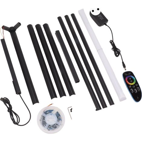 Lampe d'angle LED avec télécommande, variateur RGB, lampe sur pied moderne pour salon chambre, prise UE 100-240V (1/5)