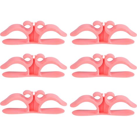 Organizador de cables de cocina, 9,6 x 3 cm, pequeño enrollador de cables multifuncional para electrodomésticos de cocina, rosa, 6 unidades. (1/5)