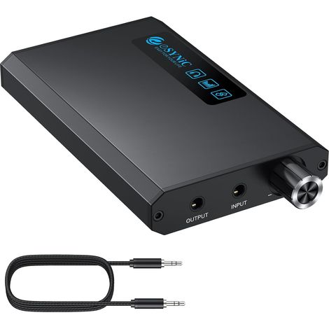 Amplificateur Casque HiFi 16-300Ω avec Récepteur Bluetooth 5,1 Amplificateur Audio, Entrée et Sortie AUX 3,5 mm, Interrupteur de Gain à Deux Étages, Pour MP3 MP4 Portable Lecteur CD (1/5)