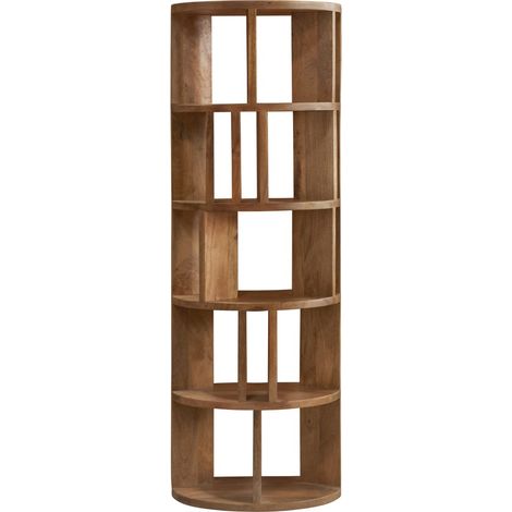 Libreria in legno per soggiorno, ufficio, camera da letto, stile moderno, contenitore e arredo, 3 ripiani (1/3)