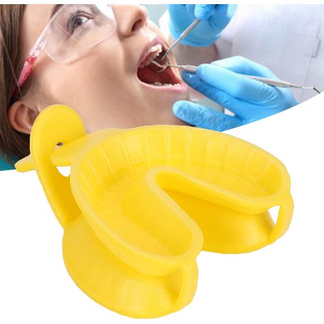 50 Pièces Plateaux Dentaires Jetables avec Fluorure, Double Arc pour Soins Dentaires (1/5)