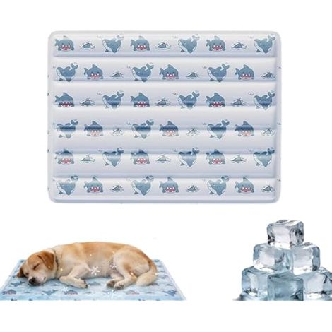 Tapis rafrachissant portable pour chiens et chats - Pour la maison et l'extérieur - Utilisation polyvalente - Garde au frais - Pour chiens et chats - Taille XL (1/5)