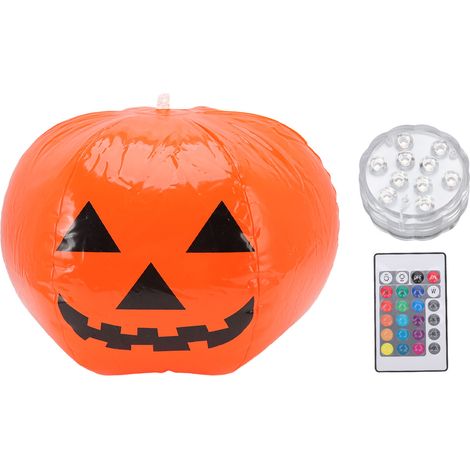 Citrouille gonflable lumineuse Halloween colorée étanche télécommande pour jardin pelouse décor extérieur